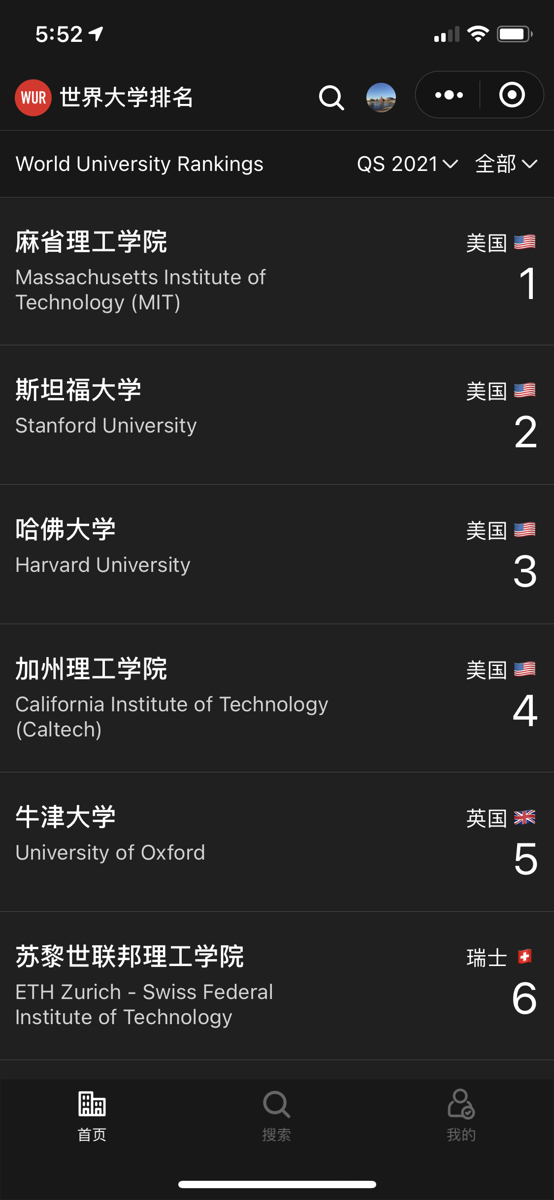 世界大学排名统计_世界大学排名统计小程序_世界大学排名统计微信小程序