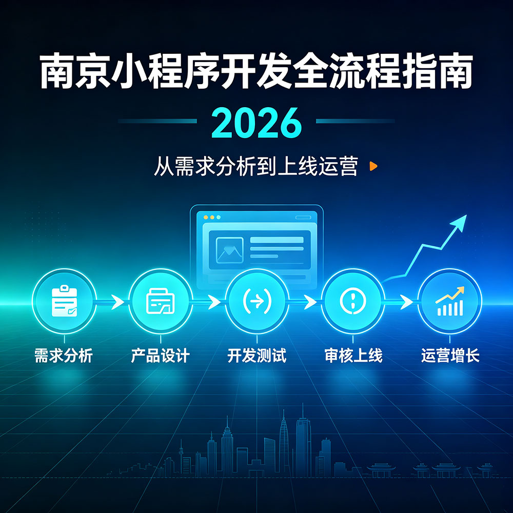 南京小程序开发全流程指南:2026年从需求分析到上线运营