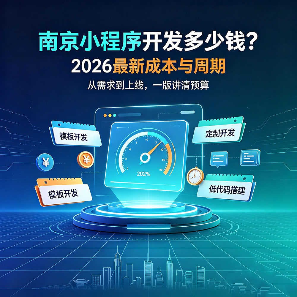 南京小程序开发多少钱？2026最新开发成本与周期详解