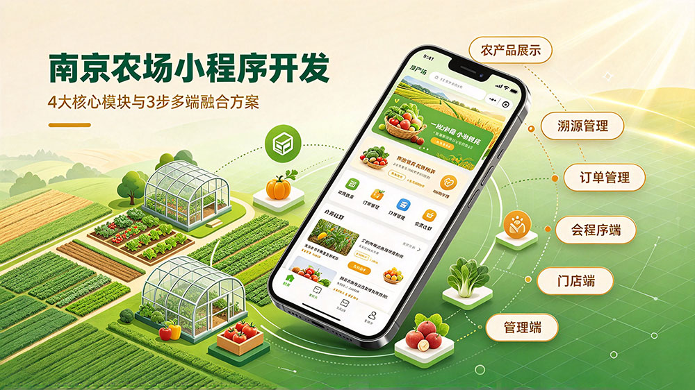 南京农场小程序开发的4大核心模块与3步多端融合方案